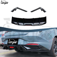 Accessoire de réglage en Fiber de carbone en plastique d'aile d'extension de jupes latérales modifiées pour Hyundai Elantra 2019 2020 2021 2022 2023 pièces de voiture