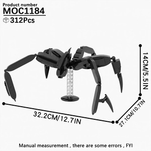 312 Piezas MOC1184 Creativo Set de Bloques de Plástico ABS DIY de Stranger Things Mind Flayer, Juguetes Educativos para Mayores de 14 Años, Venta al por Mayor - Product Image 2