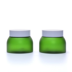 Envase Redondo Esmerilado de Doble Pared Personalizado, Frasco de Plástico PET Verde de 50g 100g con Tapa para Cosméticos, Cuidado de la Piel y Crema Facial - Product Image 2