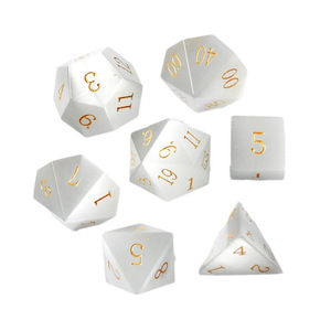 <span class=keywords><strong>Dados</strong></span> de Piedra Poliédricos Multifacéticos para Juegos de Mesa, Diseño Creativo, Cristal Rosa Ojo de Gato, Estilo Ángulo Recto, Venta al Por Mayor Disponible - Product Image 5