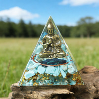 Pyramide d'Orgonite, Cristaux Énergétiques, Copeaux de Sphère, Obsidienne, Résine, Arbres de Guérison, Pyramides Chakra, Ornements de Décoration Intérieure