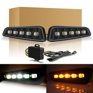 Giảm Giá Sốc Đèn LED Chạy Ban Ngày Hai Màu <span class=keywords><strong>DRL</strong></span> Sử Dụng Cho Fo Rd F150 2016-2018 Raptor Đèn Tín Hiệu Rẽ Đèn Sương Mù - Product Image 6