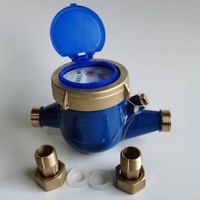 Medidor de agua de hierro duradero Multi-jet 1/2 "para uso comercial y residencial Medidor de agua