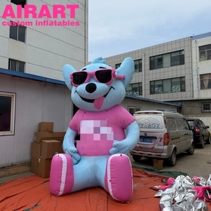 Oso Inflable Personalizado con <span class=keywords><strong>Gafas</strong></span> Negras para Actividades al Aire Libre - Product Image 5
