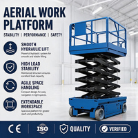 Plateforme élévatrice à ciseaux autopropulsée à commande hydraulique, personnalisable et robuste, conçue pour durer