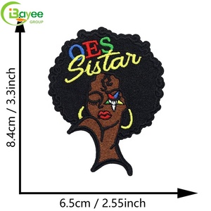Parches Bordados Duraderos y Ecológicos, Pentagrama de la Orden de la Estrella del Este, Negros, para Mujer, Parches Termoadhesivos para Ropa - Product Image 5