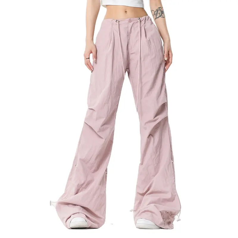 Pantaloni larghi da donna taglie forti pantaloni pantaloni da jogging Casual traspiranti a gamba larga personalizzati per le donne