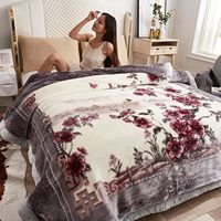 Mantas Western Polyester Raschel Blankets Wholesale, Turkish Rachel Quilt Blanket Flannel Fleece Blanket