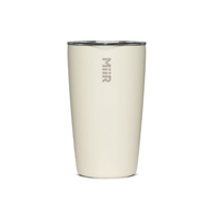 MiiR Tasse à café isotherme de luxe en acier inoxydable 12 oz blanche, isolation thermique >24h, portable, idéale comme cadeau d'affaires