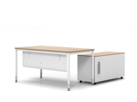 Bureau de direction moderne avec réglage flexible de l'angle, ergonomique, grand bureau de travail pour cadre supérieur, pour bureau.