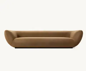 Klassiek Speciaal Gevormde Sofa Wave Woonkamer Bankstel Binnenmeubelen Sets Cloud Couch Houten Sectional Chaise Ligstoel Home