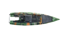Kayak de pêche pour 1 personne de 12,7 pieds avec siège pivotant, kayak en plastique à assise surélevée de 13 pieds, design léger et portable Vicking
