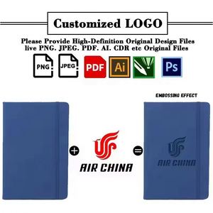 Wholesale Custom Logo Hardcover Notebooks A5 <b>A6</b> Pu Leather Cheap Price <b>Diary</b> Printing Line in Stock Journals for Student - Product Image 2