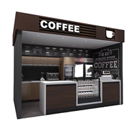 Mobilier de luxe pour café, solution de décoration élégante pour bar à café, présentoirs de luxe pour magasins commerciaux, aménagement extérieur de café