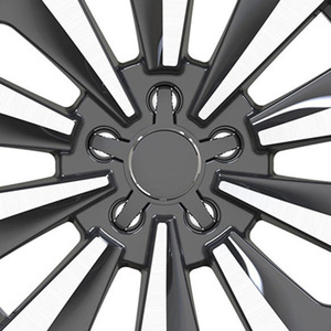 Jantes en alliage moulé pour voitures particulières, 17 pouces, 5x112, <span class=keywords><strong>gris</strong></span> canon, finition usinée, multi-rayons, pour <span class=keywords><strong>Audi</strong></span> A1 A3 A4 A5 A6 <span class=keywords><strong>Q2</strong></span> Q3 - Product Image 6