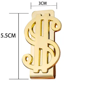 Custom Metal Crafts Money Clip Promotional Bank Souvenir Gift Cheap Dollar Money Clip