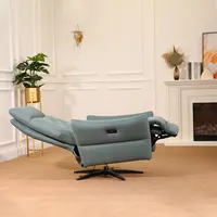 नई आधुनिक शैली घूर्णन कुर्सी कमरे में रहने वाले झुकनेवाला कुंडा यूएसबी चार्जिंग पोर्ट के साथ एसेंट कोच लाउंज कुर्सी