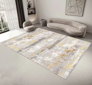Tapis d'hiver matelassé à la main de luxe, accessoire pour grande zone de salon en laine - Product Image 1