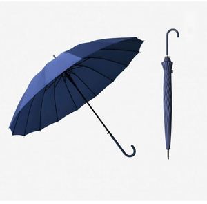 Parapluie compact et élégant toutes saisons pour étudiant, avec poignée en cuir colorée, 16 baleines, résistant à la pluie - Product Image 2