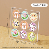 Challenge Coin Display Holder Case Carré Forme Acrylique Coin Display Frame pour Collectionneurs Militaire Challenge Antique Coin