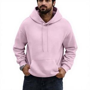 Sweat-shirt à capuche zippé pour homme, coupe classique, couleur unie, en coton peigné 100 %, respirant, écologique, manches classiques, décontracté - Product Image 2