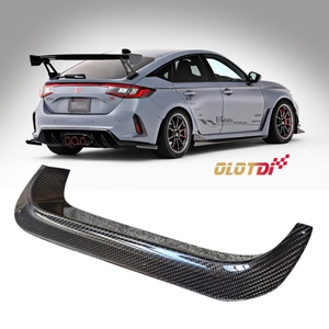 VRS Style Dry Carbon Fiber Rear Diffuser Trim Panel Spoiler <b>Splitter</b> for Honda Civic 11th FL5 Type R 2022-2023 - Product Image 3