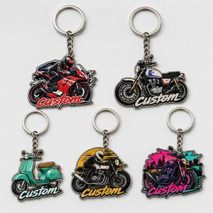 Porte-clés moto personnalisés de haute qualité en gros, porte-clés de moto dessin animé, porte-clés souvenir culture urbaine anime - Product Image 3