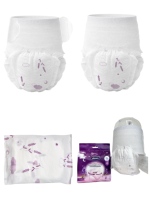 Culotte absorbante jetable en coton sans ailettes, super absorbante, anti-fuite et respirante pour femmes