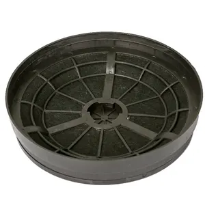 Black Round Range Exhaust Hood Parts Chimney Activated Carbon Filter