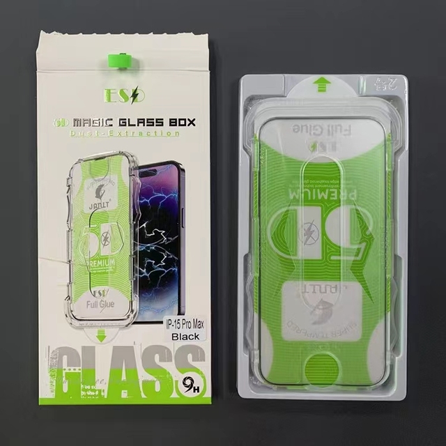 Full Covera 5D Tempered Glass Film with Dust Removal Auto Alignment Easy Install Kit Screen Protector with Installation Kit