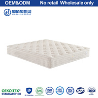 Matelas à ressorts Euro Top Jiabaijia à forte charge, certifié, sur mesure, prix économique pour appartement et projets commerciaux