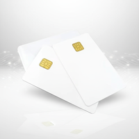 Carte RFID intelligente vierge en PVC avec puce Contact IC 4428/4442, étanche, compatible ISO, avec impression de logo personnalisée, pour contrôle d'accès et carte de membre