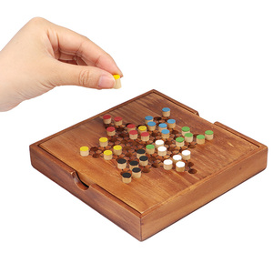 Bộ Trò Chơi Lục Giác Cho Gia Đình, Quân Cờ Và Bản Nháp Trung Quốc Bằng Gỗ - Product Image 3