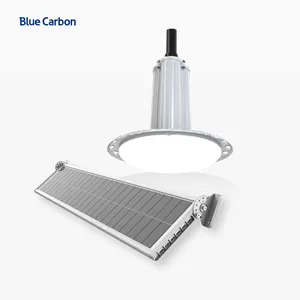 Blue Carbon Ceiling LED Hanging Chandelier Living Room Hallway Light Indoor Lighting Remote Control Solar Chandelier