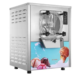 商用意大利冰淇淋制造商冰糕桌台面台式意大利水小型商用硬质冰淇淋机