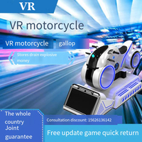 Simulador de conducción VR, máquina de realidad virtual para videojuegos, máquina de motocicleta VR, juego de arcade interior VR, simulador de motocicleta VR para videojuegos.