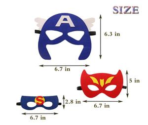Maschere da supereroe feltro elastico compleanno festa di Halloween maschere Cosplay con 28 diversi tipi per bambini puntelli in <span class=keywords><strong>maschera</strong></span> - Product Image 4