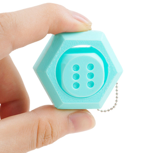 Vashine – Breloques amusantes et créatives en forme de dés imprimées en 3D, jouets décoratifs pour enfants, figurines d'action en PLA écologique, porte-clés dés - Product Image 5