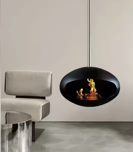 Foso de fuego de hierro independiente para interiores con llama verdadera moderna con diseño único de chimenea de etanol para interiores - Product Image 6