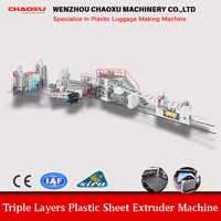 Machine d'extrusion de feuilles de plastique pour valises à trois couches de la manufacture CHAOXU pour ligne de production de bagages