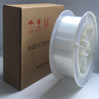 Fibres nues 0,4 mm Asahi Kasei PMMA Fibre optique DB-400 LED IP68 classé 10000m/rouleau pour la transmission de signal