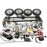 Kit de véhicule électrique multifonctionnel sans balais à quatre roues, pliable, portable, léger, 48V 1200W, roues en aluminium, IP54