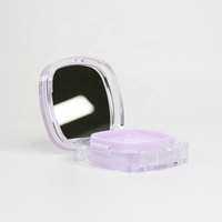 Rond de luxe vide poudre pressée conteneur Blush poudre emballage compact étui à poudre compact étui à cosmétiques