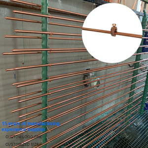 Électrode de terre en acier plaqué cuivre fileté pour protection contre la foudre, connexion à la terre, qualité fiable, marque YY, fabrication sur mesure en usine - Product Image 1