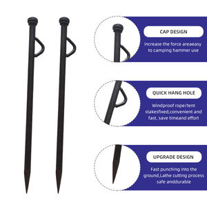 Piquets et chevilles en acier pour la <span class=keywords><strong>construction</strong></span> <span class=keywords><strong>de</strong></span> stabilisation des routes Clous au sol à tige lisse et <span class=keywords><strong>base</strong></span> stabilisée en ciment - Product Image 3