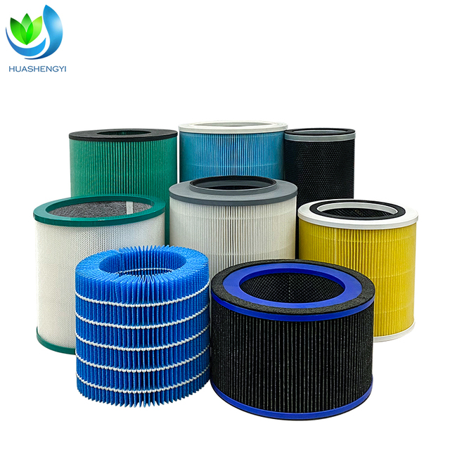 High-Efficiency H13 HEPA Air Purifier Filter Household Cylindrical Replacement with Activated Carbon Home Remove Smoke Odor