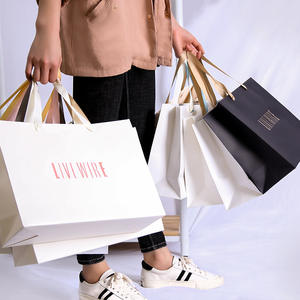 Vêtements sac à main papier spécial publicité haut de gamme personnalisation couleur étanche antichoc en gros impression sac en papier - Product Image 6