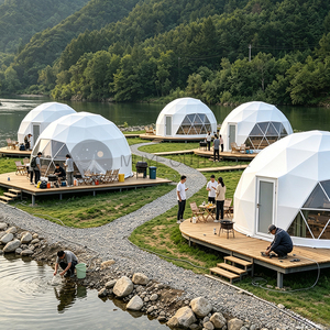 Domo Geodésico Transparente <span class=keywords><strong>de</strong></span> Lujo para Glamping y Safari al Aire Libre - Impermeable, Resistente al Fuego, para Todas las Estaciones - Product Image 3