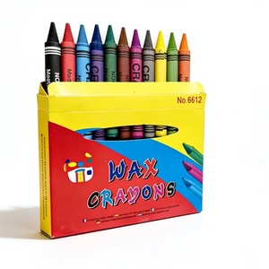 Wholesale Price Erasable Non-Toxic Wax Drawing Painting 12-Color Crayons for Children with CE Certification - Product Image 2