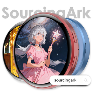 Badge numérique à écran dynamique pour stand E05, personnalisable, faible MOQ, pour l'animation, de la marque Sourcingark Free Labeling - Product Image 1
